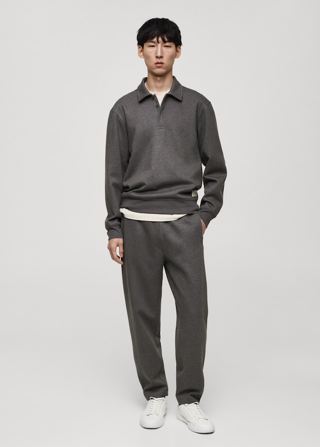Mango Polo-Sweatshirt mit Stickdetail Tägliche Deals