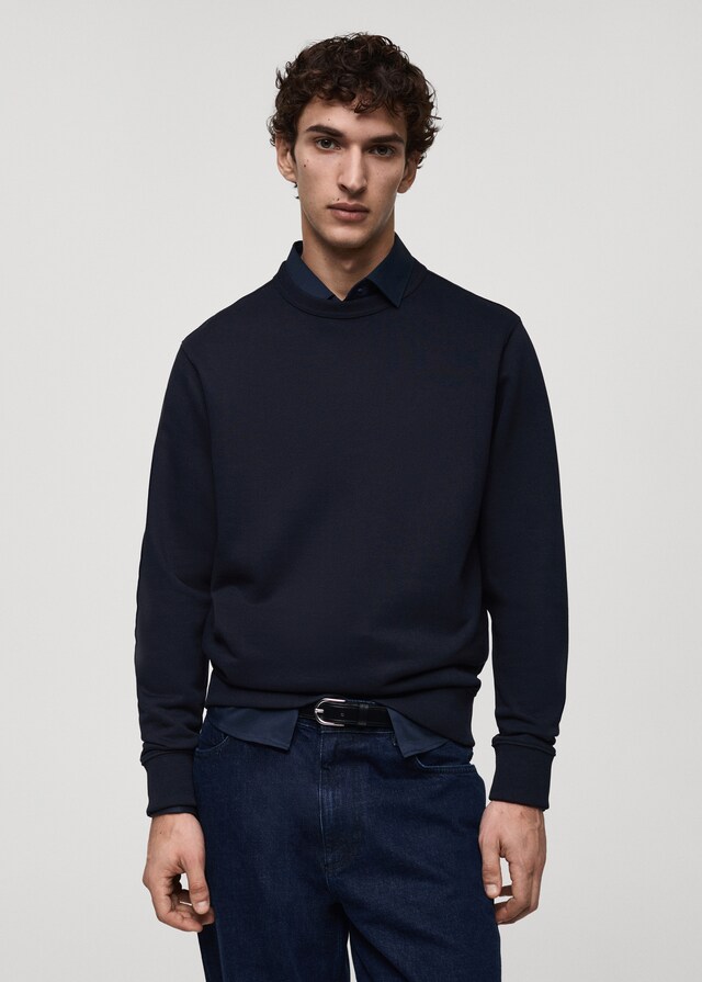 Mango Regular-Fit-Sweatshirt aus Baumwolle Riesige Ersparnisse