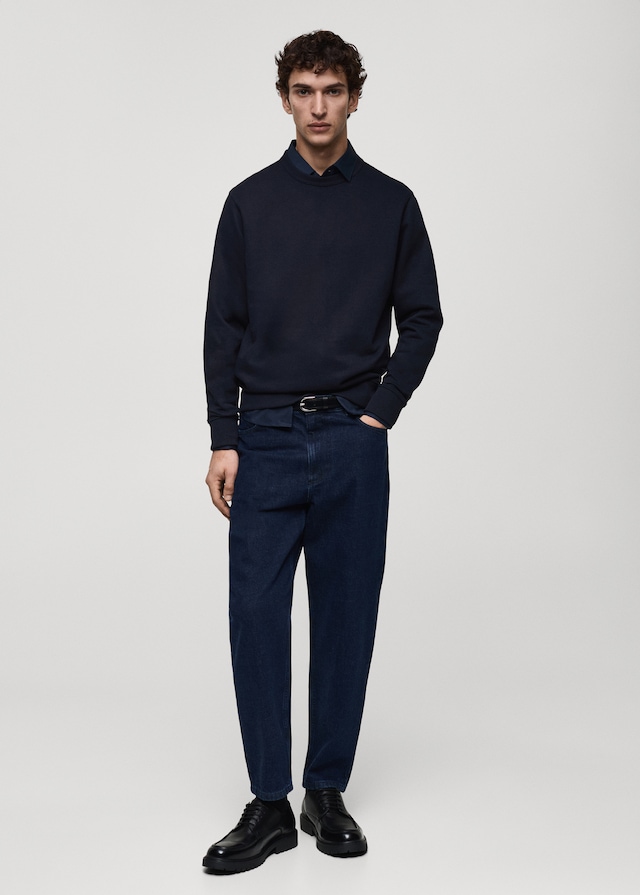 Mango Regular-Fit-Sweatshirt aus Baumwolle Riesige Ersparnisse