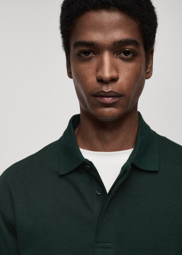 Mango Polo-Sweatshirt aus 100 % Baumwolle VIP-Rabatte