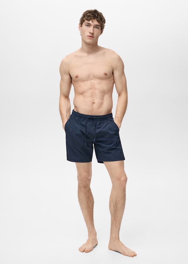 Mango Basic-Badeshorts mit Kordelzug Nur noch ein Tag übrig