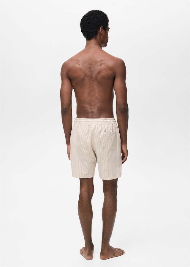 Mango Badeshorts mit Seersucker-Effekt Super Rabatt