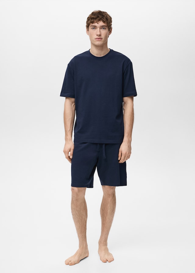 Mango Pack Kurzer Baumwoll-Pyjama Online