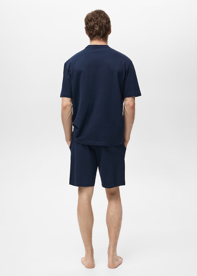 Mango Pack Kurzer Baumwoll-Pyjama Online