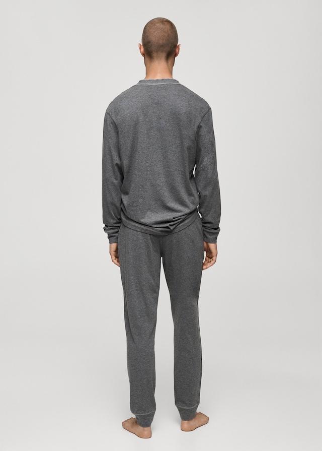 Mango Pack mit langem Pyjama aus 100 % Baumwolle Auslauf