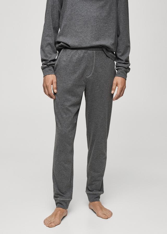 Mango Pack mit langem Pyjama aus 100 % Baumwolle Auslauf