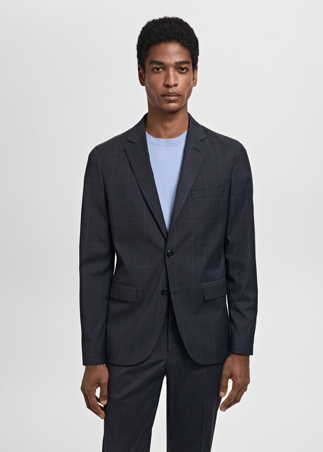 Mango Super Slim Fit-Anzugsakko aus Stretchgewebe Fabrikverkauf