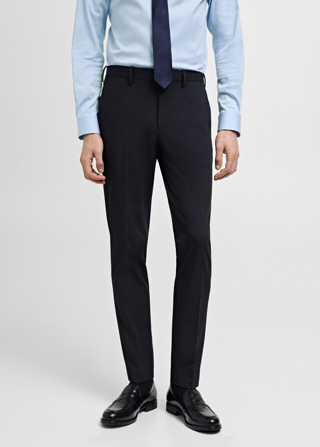 Mango Super Slim Fit-Anzughose aus Stretchstoff Sonderangebot