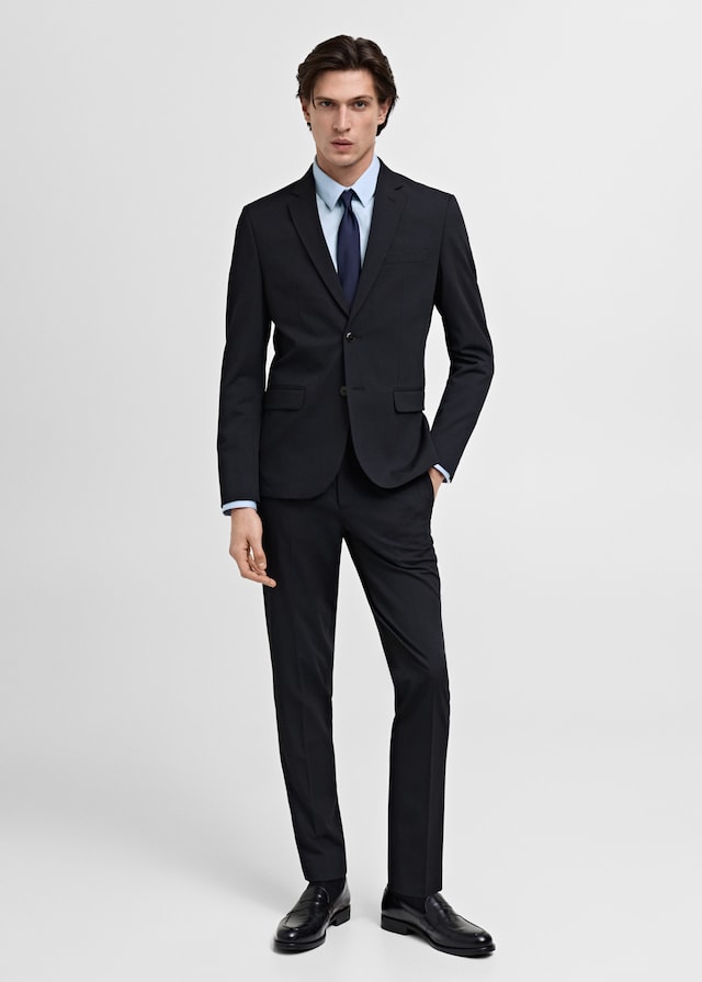 Mango Super Slim Fit-Anzughose aus Stretchstoff Sonderangebot