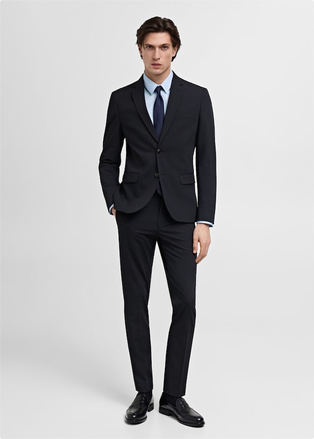 Mango Slim Fit-Anzugshemd aus Baumwolle Begrenztes Angebot
