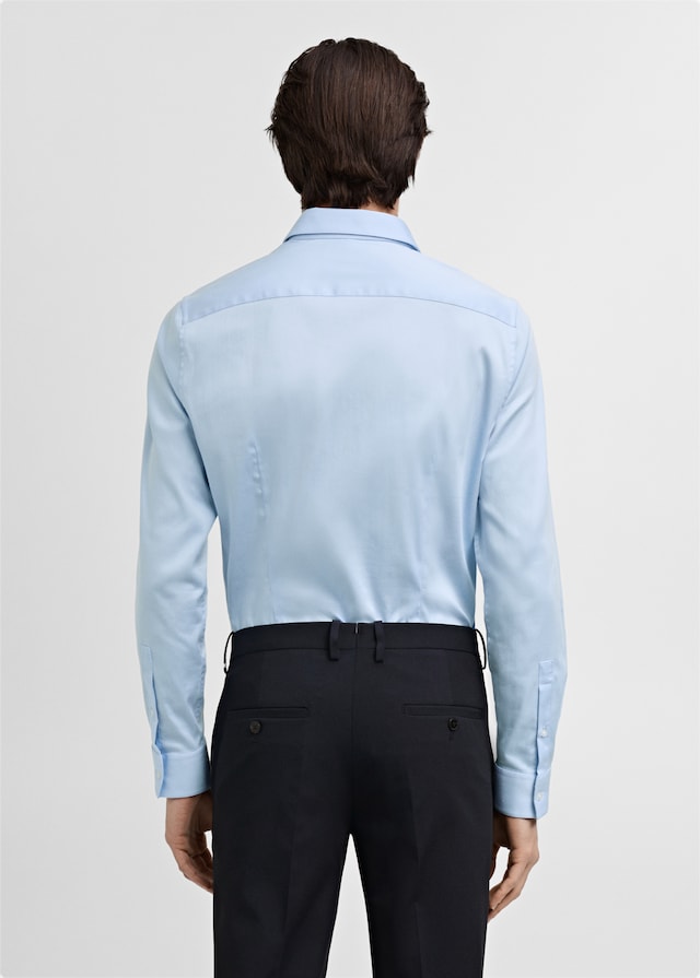 Mango Slim Fit-Anzugshemd aus Baumwolle Begrenztes Angebot
