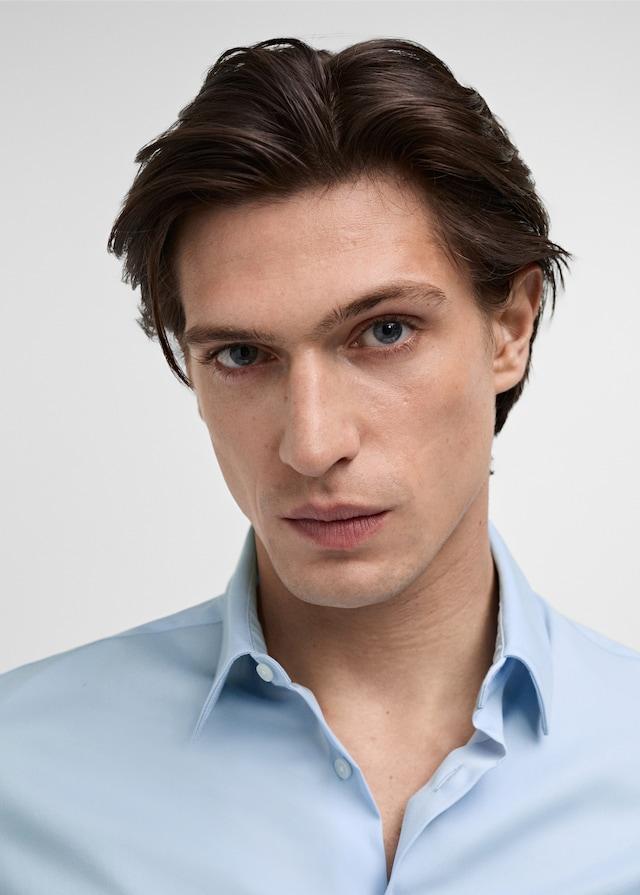 Mango Slim Fit-Anzugshemd aus Baumwolle Begrenztes Angebot