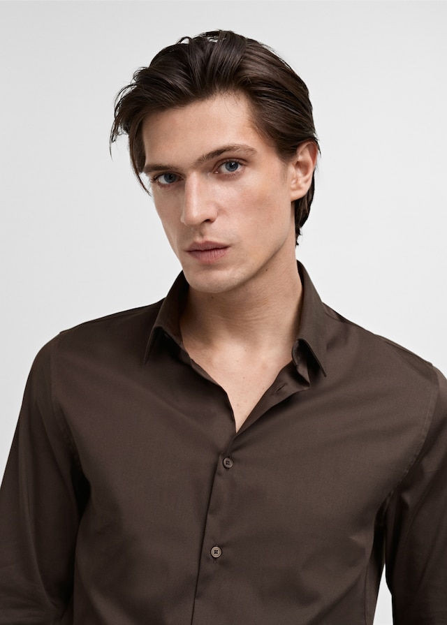 Mango Super Slim Fit-Anzugshemd aus Baumwoll-Stretch Cyber Monday