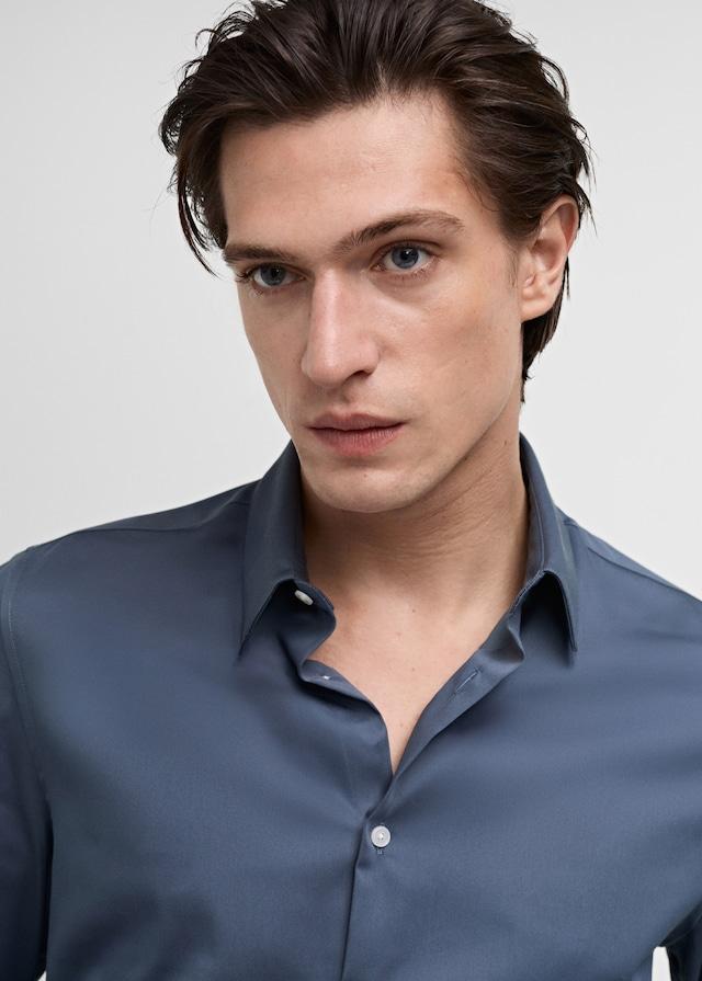 Mango Super Slim Fit-Anzugshemd aus Baumwoll-Stretch Weihnachtsangebot
