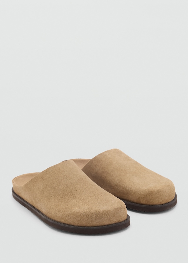 Mango Clogs aus Rauleder Blitzangebot