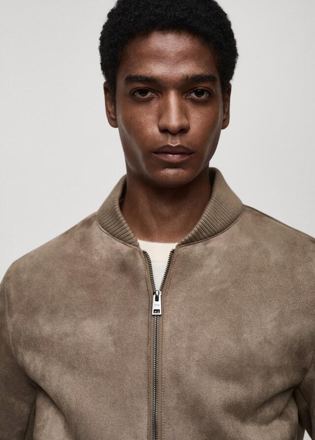Mango Bomberjacke mit Wildleder-Effekt Vatertagsangebot