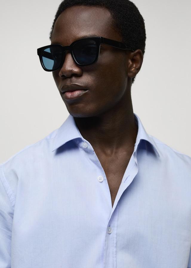 Mango Regular Fit-Hemd aus Fil-à-Fil-Baumwolle Bestseller