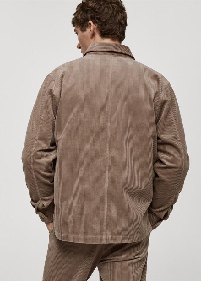 Mango Cord-Overshirt mit Taschen Neueste Stile