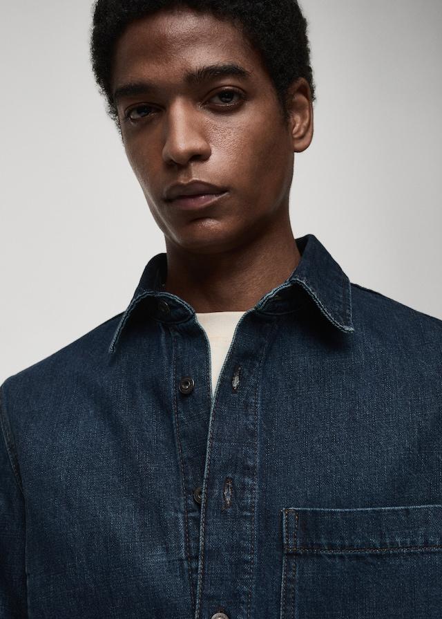 Mango Regular-Fit-Overshirt aus Jeans Bis zu 60% Rabatt