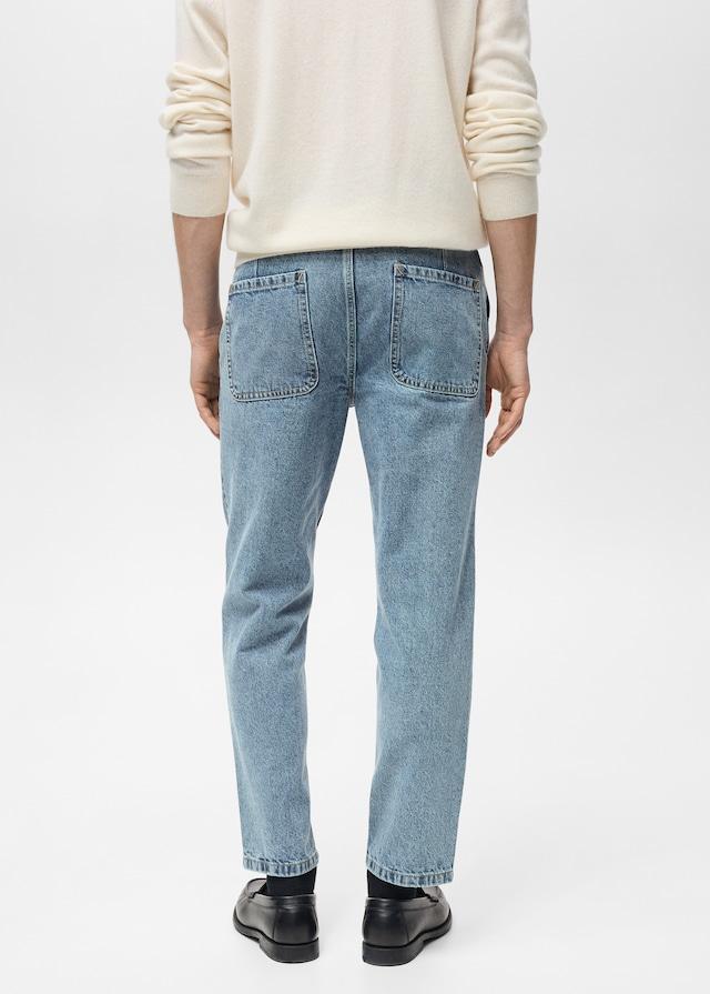 Mango Straight-Fit-Jeans im Used-Look Bis zu 65% Rabatt