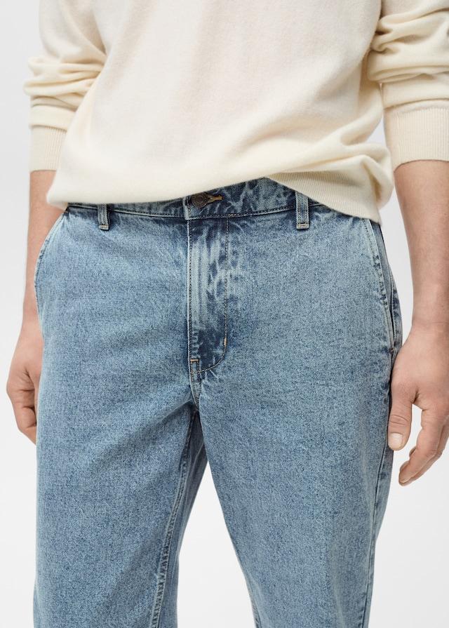 Mango Straight-Fit-Jeans im Used-Look Bis zu 65% Rabatt