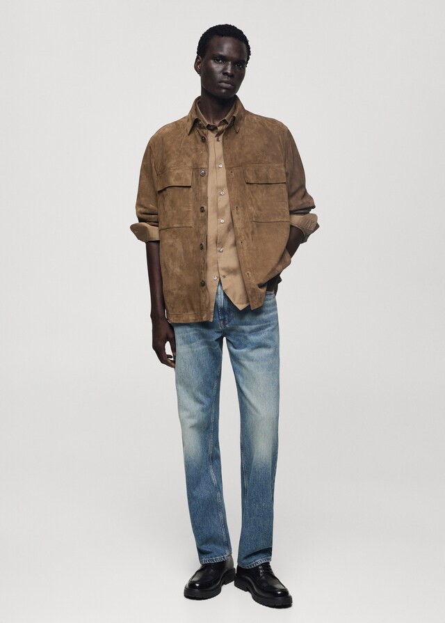 Mango Straight Fit-Jeans im Used-Look Sonderangebot der Fabrik