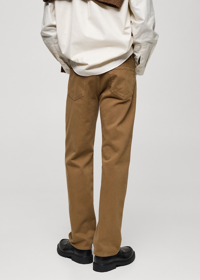 Mango Straight-Fit-Baumwollhose Vierteljährliche Förderung