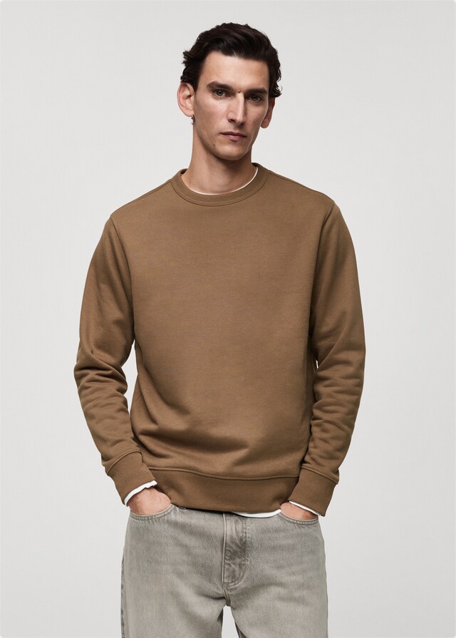 Mango Regular-Fit-Sweatshirt aus Baumwolle Super Rabatt