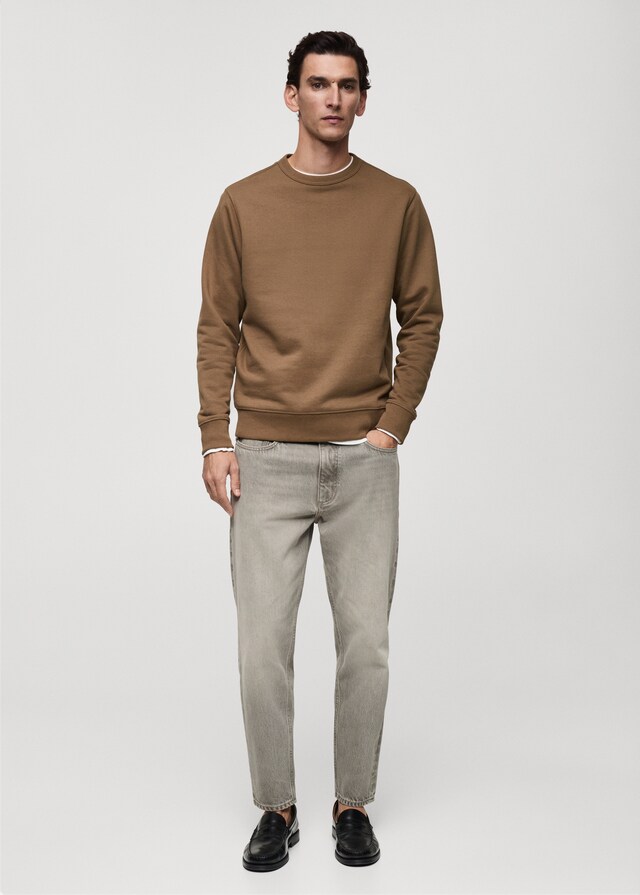 Mango Regular-Fit-Sweatshirt aus Baumwolle Super Rabatt