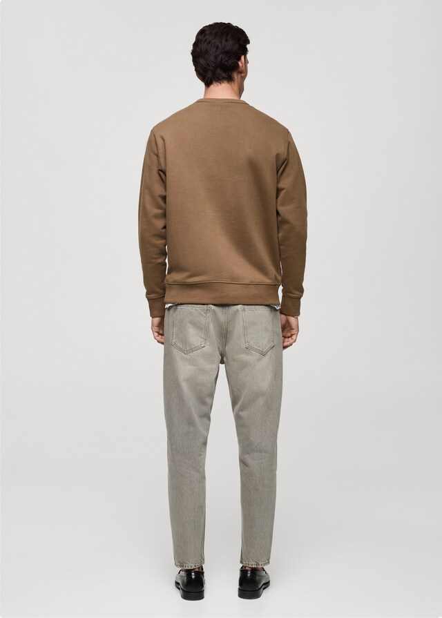 Mango Regular-Fit-Sweatshirt aus Baumwolle Super Rabatt