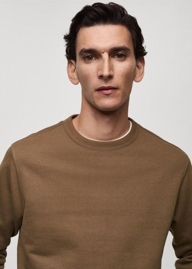 Mango Regular-Fit-Sweatshirt aus Baumwolle Super Rabatt
