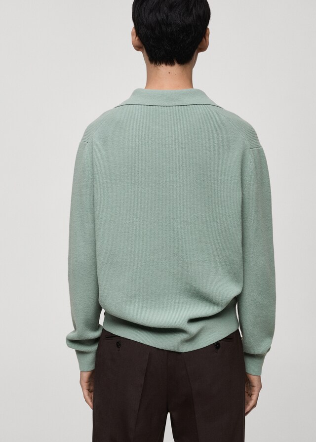 Mango Polo-Stricksweatshirt aus Wollgemisch 50% Rabatt mit kostenlosem Versand