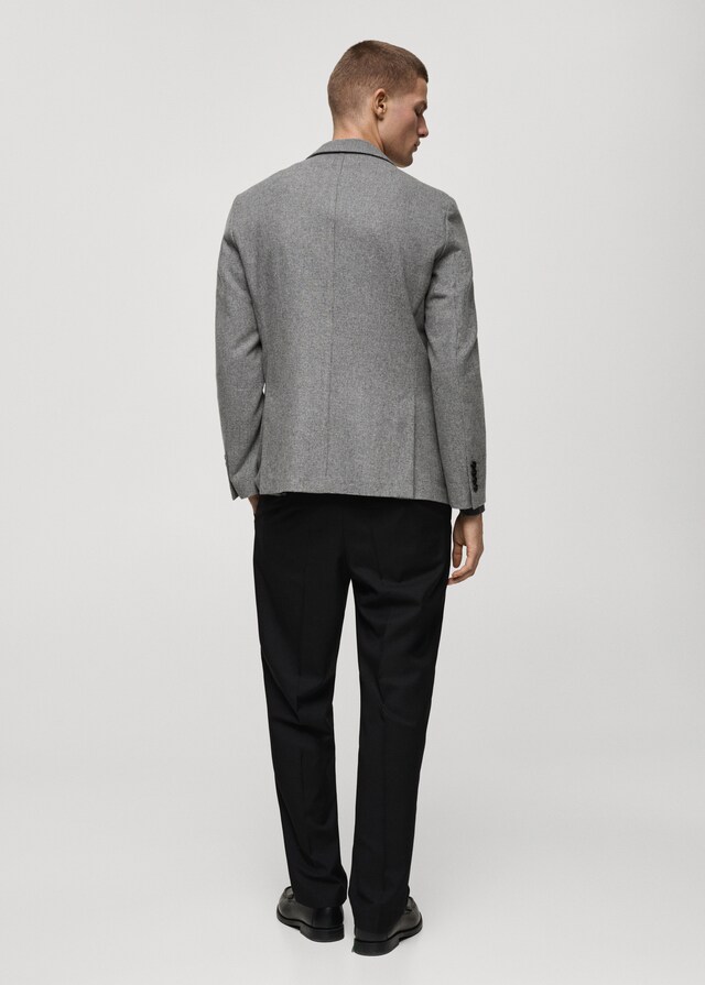 Mango Slim Fit-Wollblazer mit Hahnentrittmuster Begrenzt auf 3 Tage