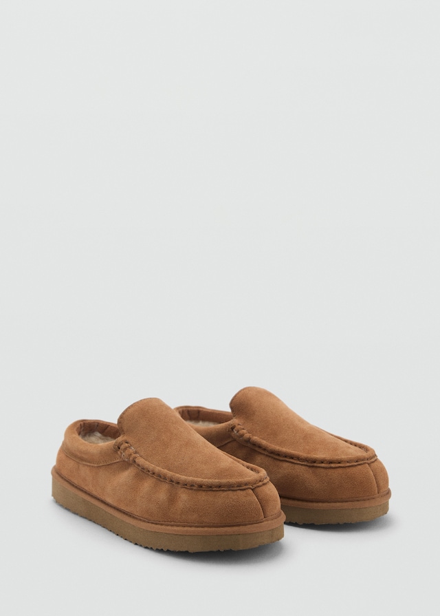Mango Wildleder-Clogs mit Plüsch-Innenfutter 2025