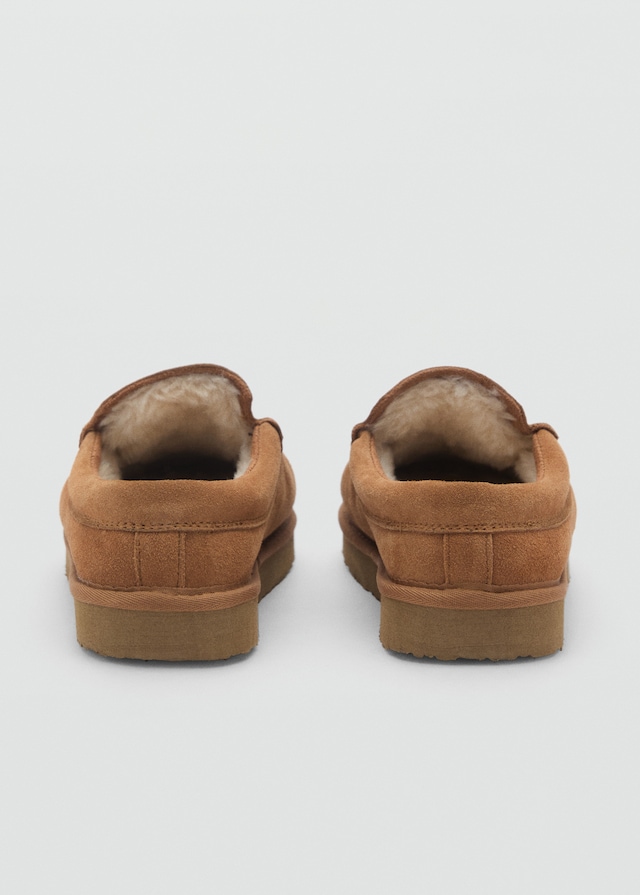 Mango Wildleder-Clogs mit Plüsch-Innenfutter 2025