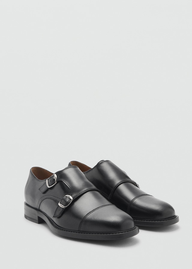 Mango Lederschuh mit Doppelschnalle Angebote