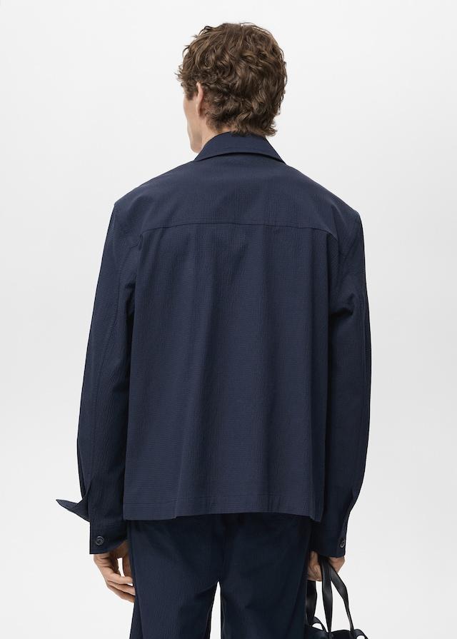 Mango Jacke aus Baumwoll-Seersucker Blitzverkäufe