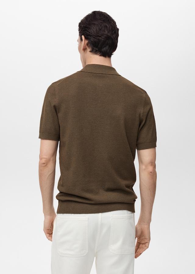 Mango Slim-Fit-Strick-T-Shirt mit Struktur Versandkostenfrei
