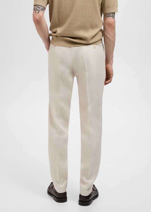 Mango Slim-Fit-Anzughose Amalfi aus 100 % Leinen Weihnachtsangebot
