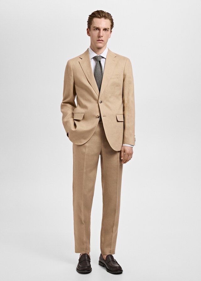 Mango Slim-Fit-Anzughose Amalfi aus 100 % Leinen Osterangebot