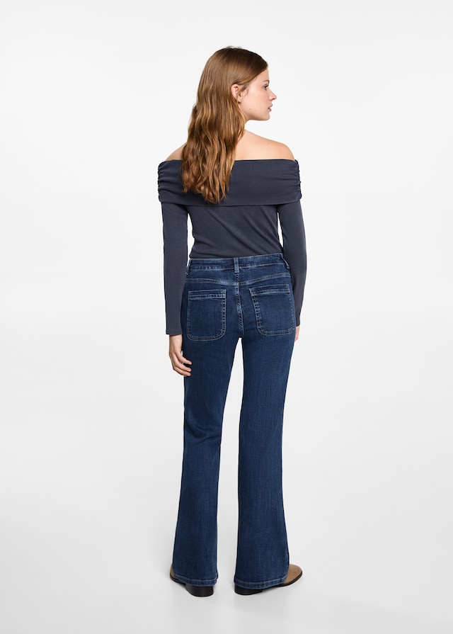 Mango Flared Jeans mit Taschen Heißer Verkauf