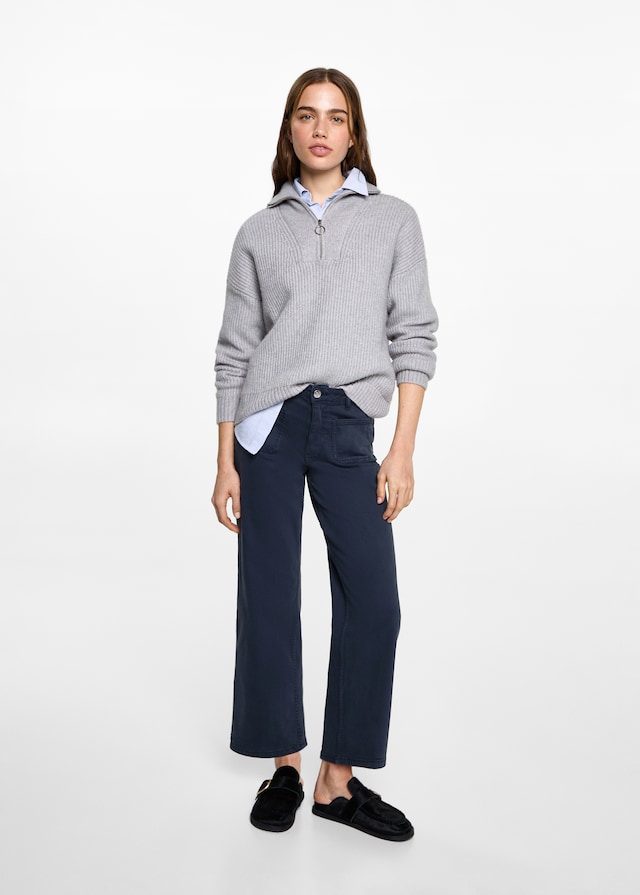 Mango Culotte-Jeans mit Taschen Große Rabatte