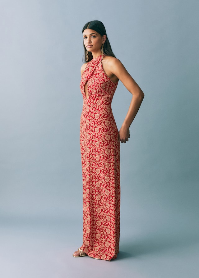 Mango Kleid mit Halfterkragen Saisonale Angebote