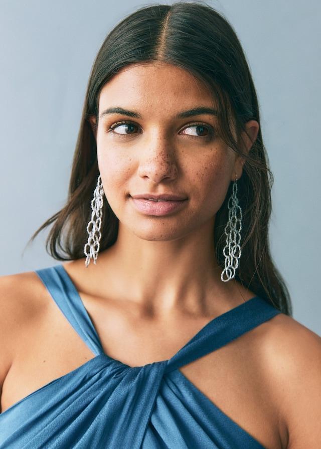 Mango Satinierter Neckholder-Jumpsuit Kauf eins, bekomm eins gratis