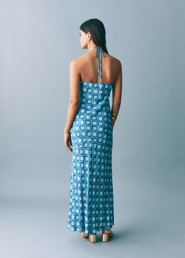 Mango Kleid mit Halfterkragen Tägliche Deals