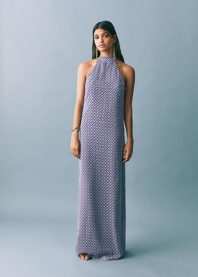 Mango Kleid mit Halfterkragen Sonderangebote