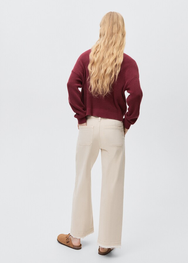 Mango Culotte-Jeans mit Taschen im Angebot