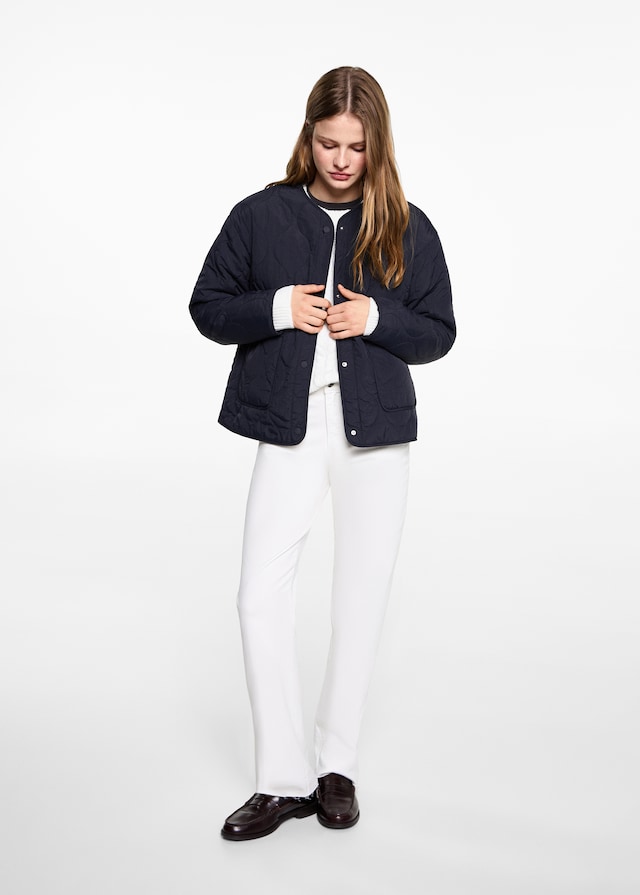 Mango Steppjacke mit Taschen Schlussverkauf