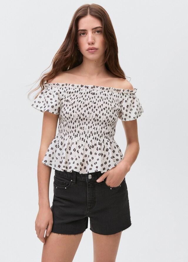 Mango Jeansshorts mit Nieten Rabatt