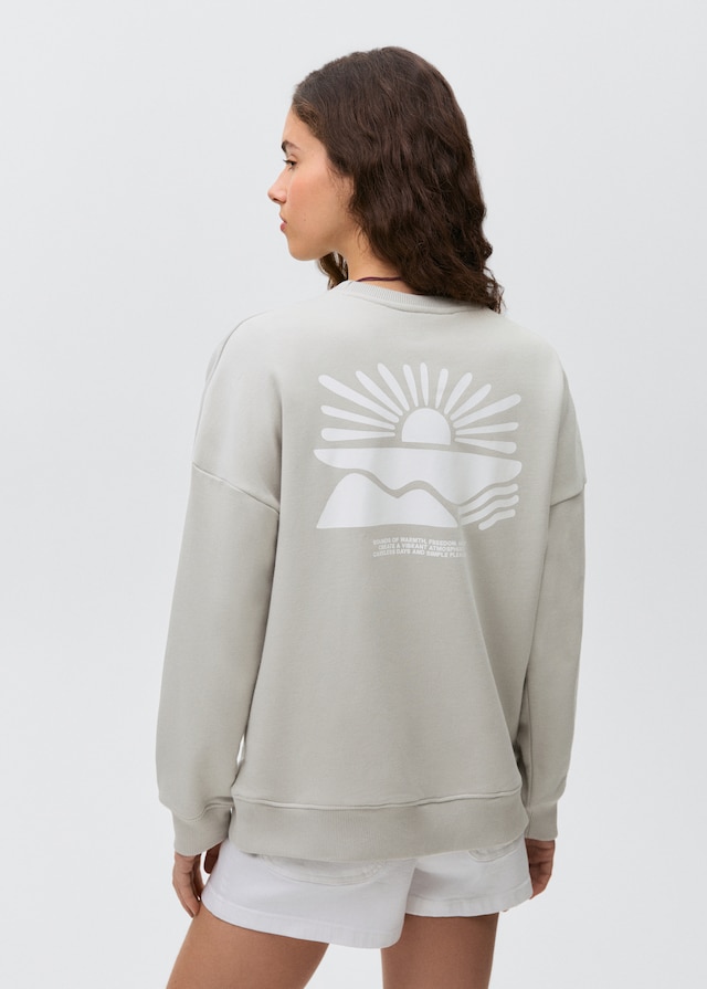 Mango Gemustertes Baumwoll-Sweatshirt Preisnachlass